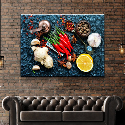 Kitchen Aroma Canvas Wall Art - Kitchen Decor -  AlphaWallArtCo