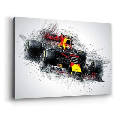 Formula 1 Max Verstappen Canvas Wall Art - AlphaWallArtCo