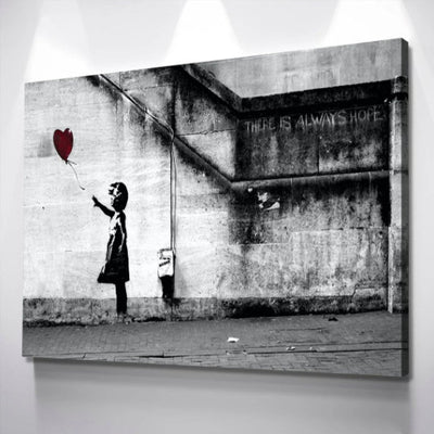 Banksy Balloon Girl There Is Always Hope Graffiti Wal Art|AlphaWallArt