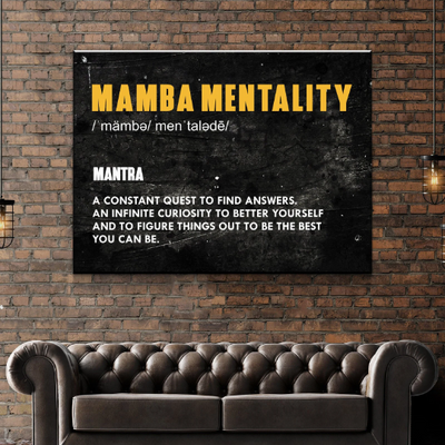 mamba mentality canvas