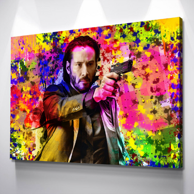 John Wick Canvas Wall Art - Movie Canvas Art - AlphaWallArtCo