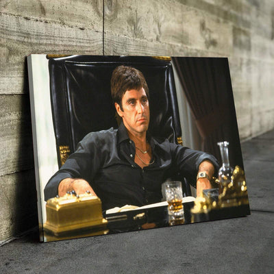 Scarface Al Pacino Canvas Wall Art | Scarface Poster | AlphaWallArtCo