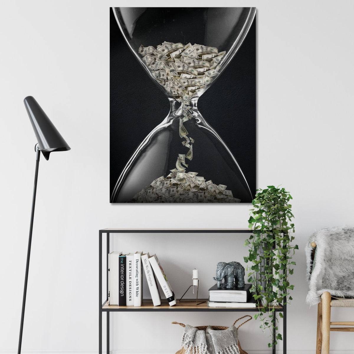Time is Money Canvas Wall Art