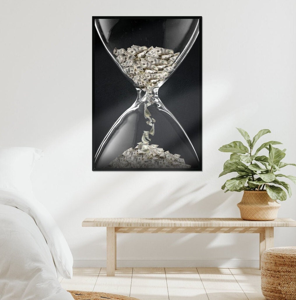 Time is Money Canvas Wall Art