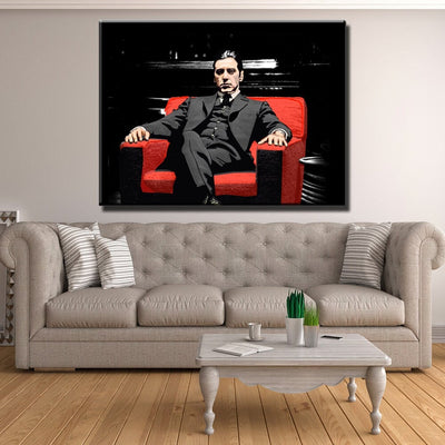 The Godfather Scarface Al Pacino Abstract Canvas | Scarface Poster