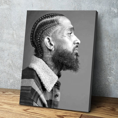 Nipsey Hussle Canvas Wall Art | | Nipsey Hussle Poster | AlphaWallArtCo