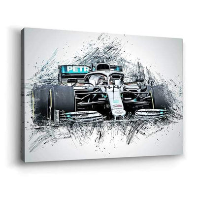 Hamilton Formula One Canvas Wall Art - AlphaWallArtCo