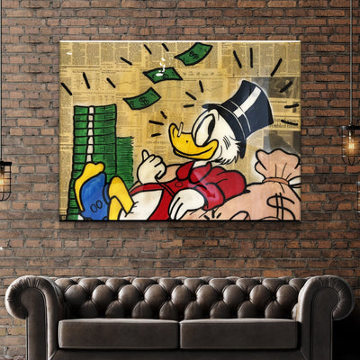 Alec Monopoly Donald Duck Canvas Wall Art | Monopoly Art | AlphaWallArt