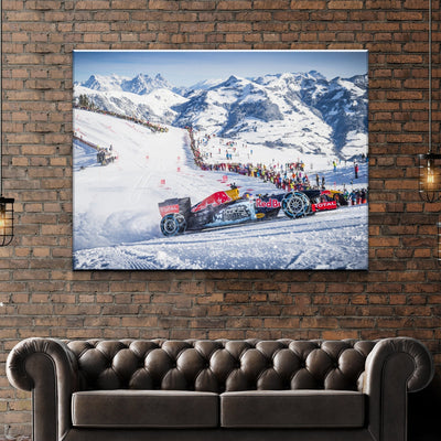 Formula One Ice Race Canvas Wall Art - AlphaWallArtCo