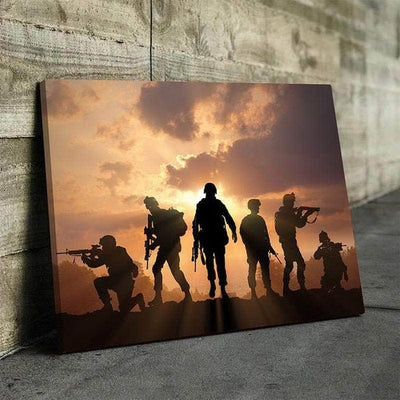 Armed Military Special Forces Canvas Wall Art | AlphaWallArt
