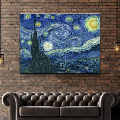 Vincent Van Gogh Starry Night Canvas Wall Art - Van Gogh Print - AlphaWallArtCoVincent Van Gogh Starry Night Canvas Wall Art - Van Gogh Print - AlphaWallArtCo