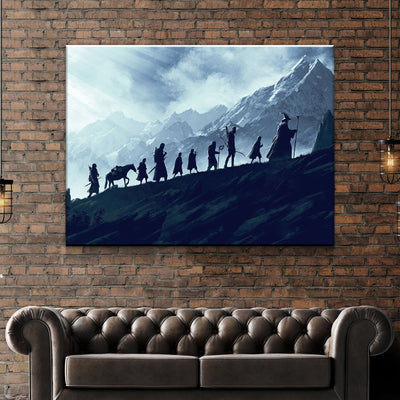 The Fellowship of the Ring Canvas Wall Art - AlphaWallArtCo